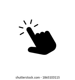 Hand click icon vector. pointer icon vector. hand cursor icon vector