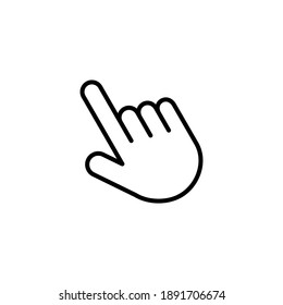 Hand click icon vector. pointer icon vector. hand cursor icon vector