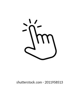 Hand click icon vector. pointer icon vector. hand cursor icon vector