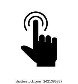 Hand click icon vector. pointer icon vector. hand cursor icon vector