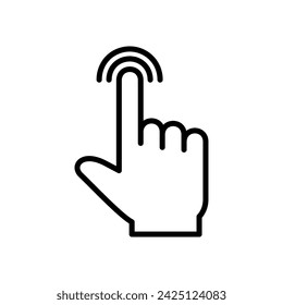 Hand click icon vector. pointer icon vector. hand cursor icon vector