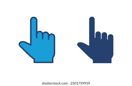 Hand click icon vector. pointer icon vector. hand cursor icon vector