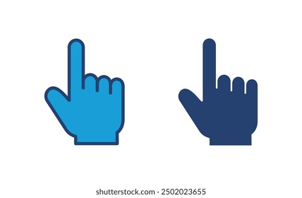 Hand click icon vector. pointer icon vector. hand cursor icon vector