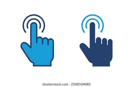 Hand click icon vector. pointer icon vector. hand cursor icon vector