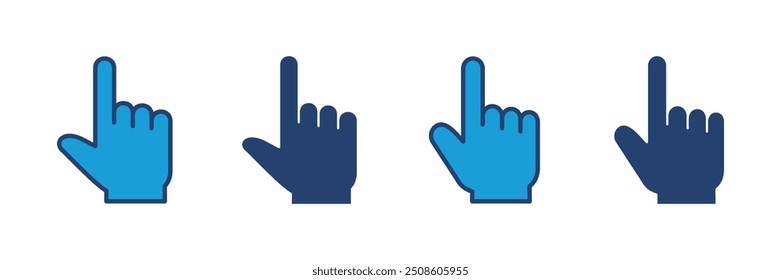 Hand click icon vector. pointer icon vector. hand cursor icon vector