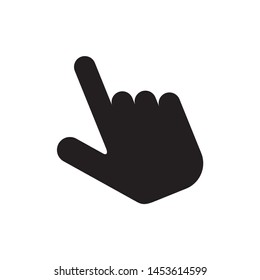 Hand Click Icon Vector Symbol On Stock Vector (Royalty Free) 1453614599 ...