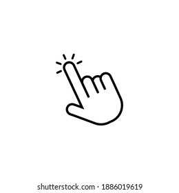 hand click icon vector symbol
