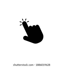 hand click icon vector symbol