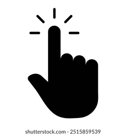 hand click icon vector symbol