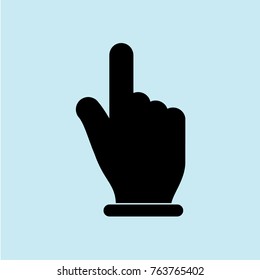 hand click icon vector, touch icon, hand vector