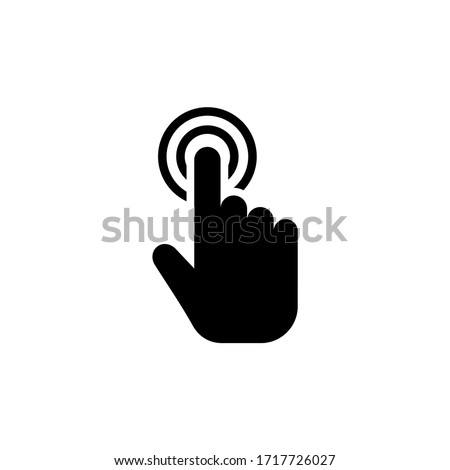 Hand click icon vector. Touch icon symbol Stock photo © 