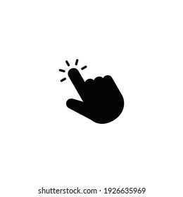 Hand Click Icon Vector For Web, Computer And Mobile App