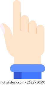 Clique com a mão em Design de ícone de vetor de linha