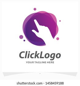 Hand Click Logo Design Template