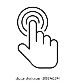 Hand click mouse pointer icon vector illustration
