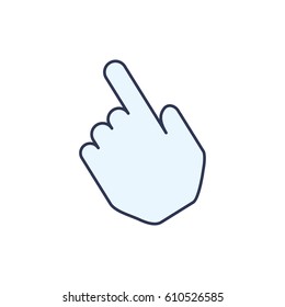 Hand click symbol icon vector illustration graphic design
