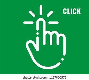 HAND CLICK VECTOR ICON