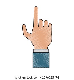 Hand clicking with finger scribble