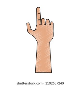 Hand clicking with finger scribble