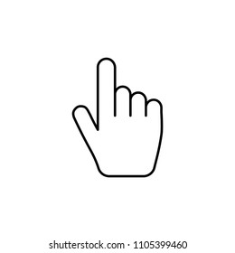 Hand clicking icon