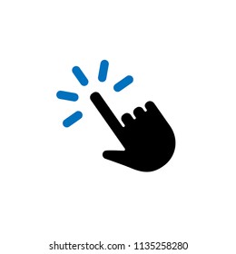 Hand clicking icon