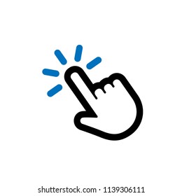 Hand clicking icon