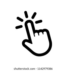 Hand clicking icon