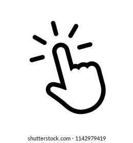 Hand clicking icon