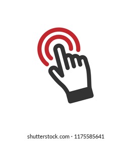 Hand clicking icon