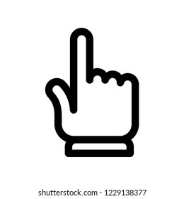 Hand clicking icon