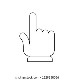 Hand clicking icon