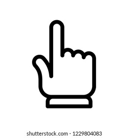 Hand clicking icon