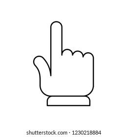 Hand clicking icon