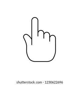 Hand clicking icon