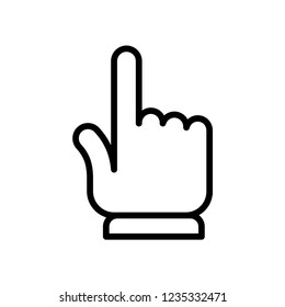 Hand clicking icon