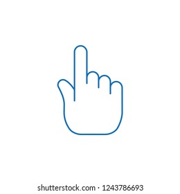 Hand clicking icon
