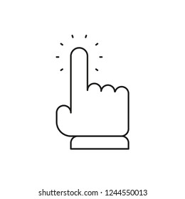 Hand clicking icon
