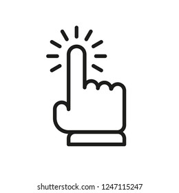 Hand clicking icon
