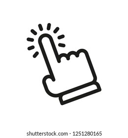 Hand clicking icon