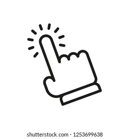 Hand clicking icon