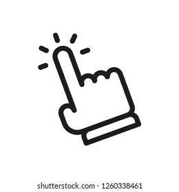 Hand clicking icon