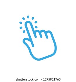 Hand clicking icon