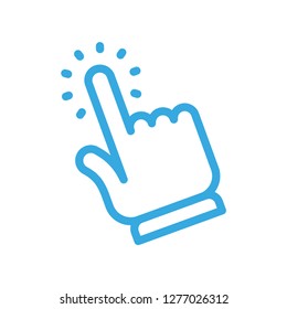 Hand clicking icon