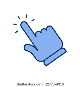 Hand clicking icon