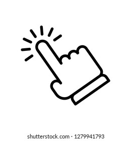 Hand clicking icon