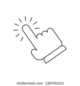 Hand clicking icon