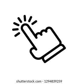 Hand clicking icon