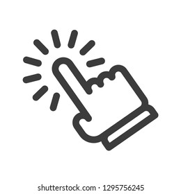 Hand clicking icon