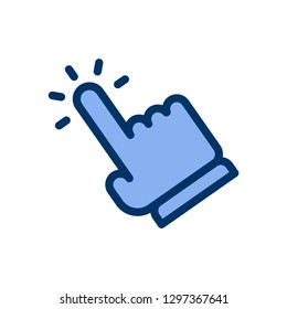 Hand clicking icon