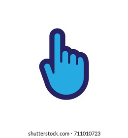 Hand clicking icon.